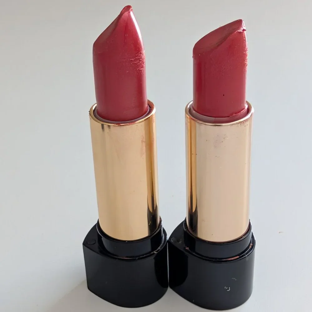 Lancome L'Absolu Rouge Lipstick SAFFRON SILK Lot of 2 Preowned RARE